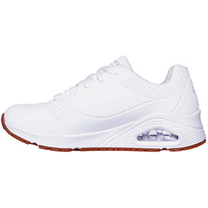 Skechers Uno SR Relaxed-Fit Women’s White Non-Safety Shoes