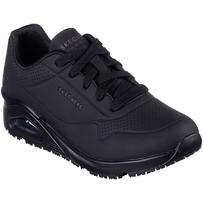 Skechers Work UNO Black O1 Non-Safety Shoes