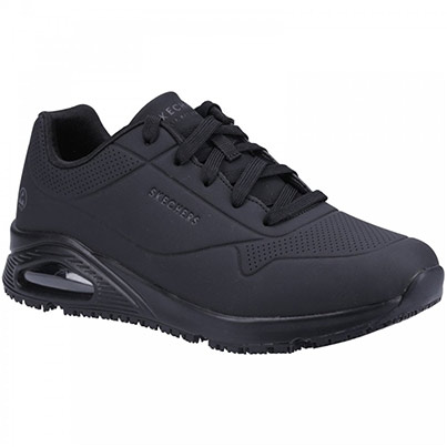 Skechers Work UNO Black O1 Non-Safety Shoes