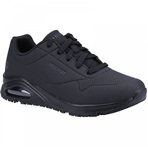 Skechers Work UNO Black O1 Non-Safety Shoes 12