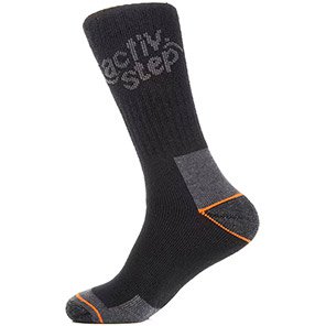 Rock Fall ECOSOCK Activ-Step Black Bamboo Socks 17-18