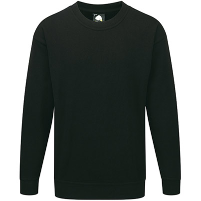 ØRN Seagull 1255 Black Cotton Sweatshirt