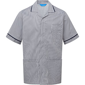 Alsico NM13 Male Stripe Tunic Nvy/Wht 52