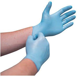 Traffi TD01 Blue Nitrile Disposable Gloves (Box of 100)