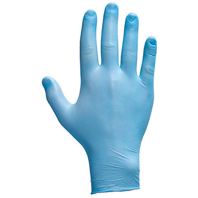 Traffi TD01 Blue Nitrile Disposable Gloves (Box of 100)