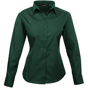 Premier PR300 Bottle Green Poplin Blouse 26