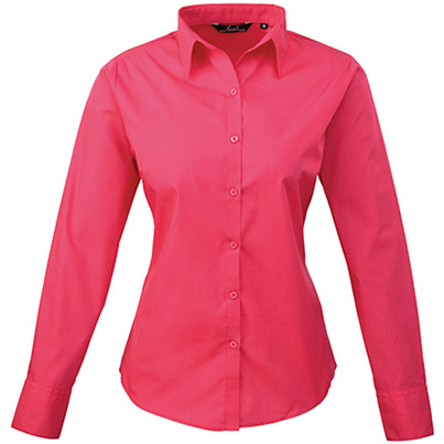 Premier PR300 Hot Pink Poplin Blouse