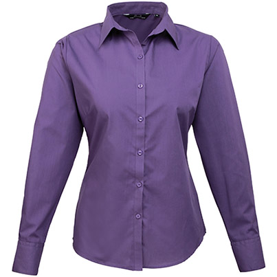 Premier PR300 Purple Poplin Blouse