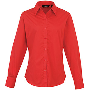 Premier PR300 Red Poplin Blouse 30