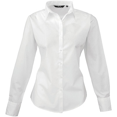 Premier PR300 White Poplin Blouse