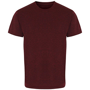 TriDri Performance TR010 Men’s Burgundy/Black Melange T-Shirt 3XL