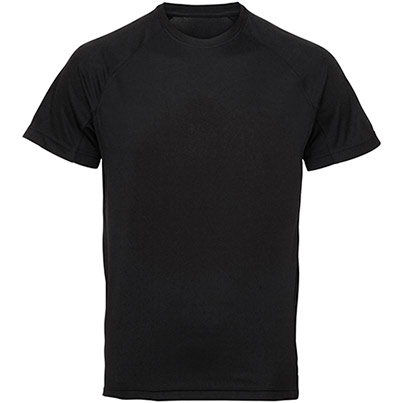 TriDri TR011 Men’s Black Panelled Tech T-Shirt