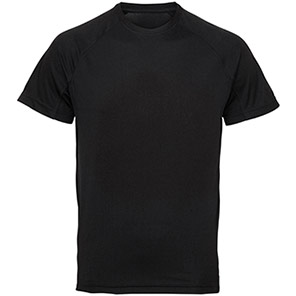 TriDri TR011 Men’s Black Panelled Tech T-Shirt 3XL