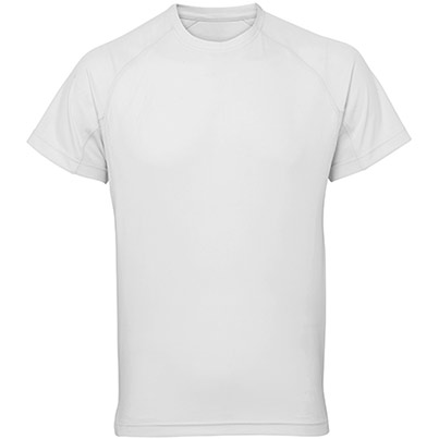 TriDri TR011 Men’s White Panelled Tech T-Shirt