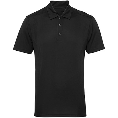 TriDri TR012 Men’s Black Panelled Polo Shirt
