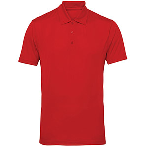 TriDri TR012 Men’s Fire Red Panelled Polo Shirt 3XL