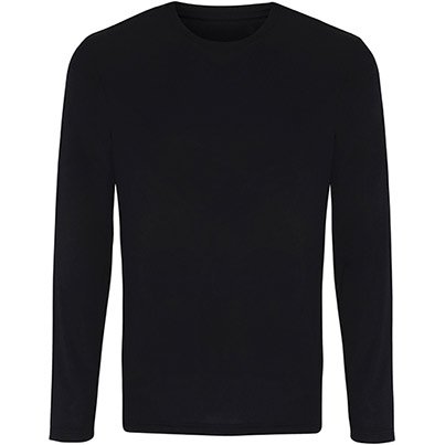TriDri Performance TR050 Men’s Black Long-Sleeve T-Shirt
