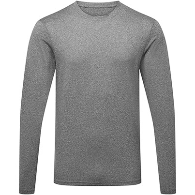 TriDri Performance TR050 Men’s Black Melange Long-Sleeve T-Shirt