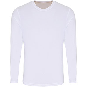 TriDri Performance TR050 Men’s White Long-Sleeve T-Shirt 3XL