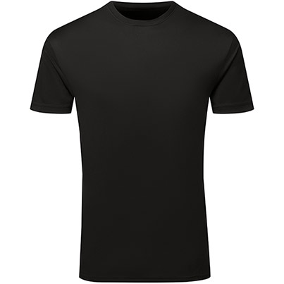 TriDri Ion-Charge TR503 Black Textured T-Shirt