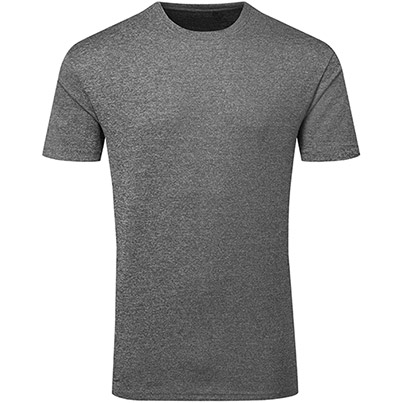 TriDri Ion-Charge TR503 Black Melange Textured T-Shirt