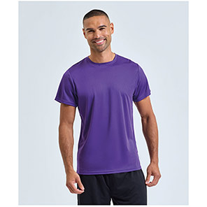 TriDri Ion-Charge TR503 Bright Purple Textured T-Shirt