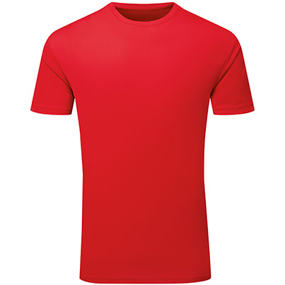TriDri Ion-Charge TR503 Fire Red Textured T-Shirt