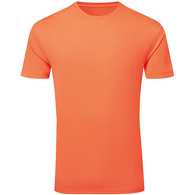 TriDri Ion-Charge TR503 Lightning Orange Textured T-Shirt