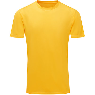 TriDri Ion-Charge TR503 Sun Yellow Textured T-Shirt