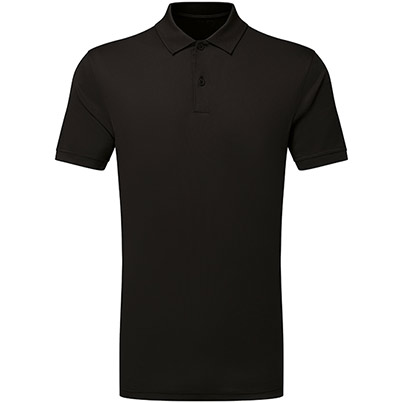 TriDri Ion-Charge TR505 Black Panelled Polo Shirt