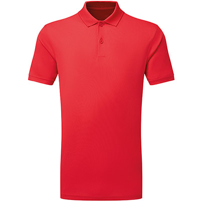 TriDri Ion-Charge TR505 Fire Red Panelled Polo Shirt