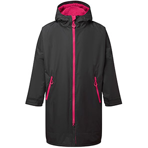 TriDri TR800 Charcoal/Hot Pink All-Seasons Waterproof Changing Robe L/XL