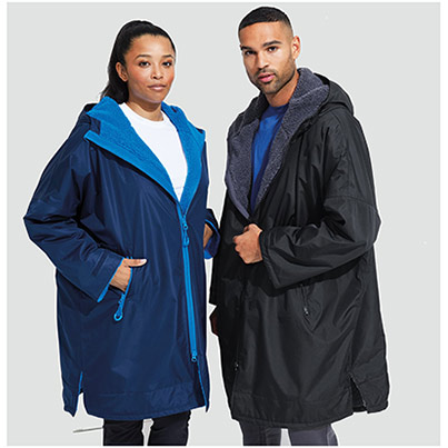 TriDri TR800 Navy/Sapphire All-Seasons Waterproof Changing Robe