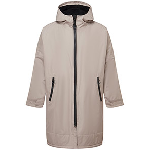 TriDri TR800 Stone/Black All-Seasons Waterproof Changing Robe L/XL
