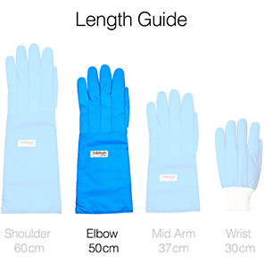 Frosters Blue 50cm Waterproof Cryogenic Gloves