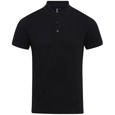 Premier Coolchecker PR630 Black Polo Shirt