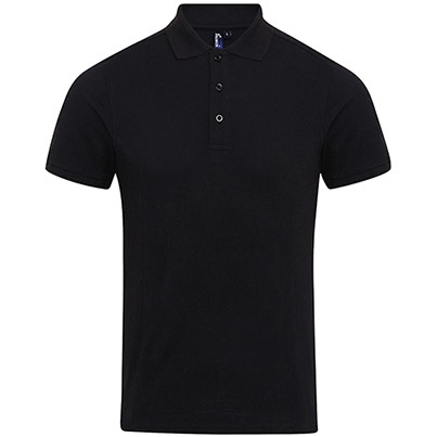 Premier Coolchecker PR630 Black Polo Shirt
