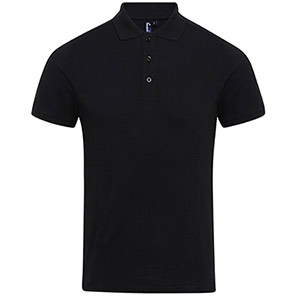 Premier Coolchecker PR630 Black Polo Shirt