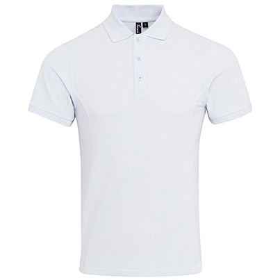 Premier Coolchecker PR630 White Polo Shirt