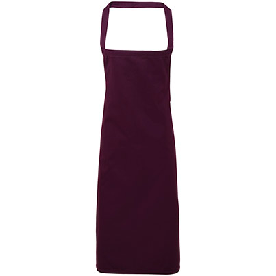 Premier PR102 Aubergine Cotton Apron