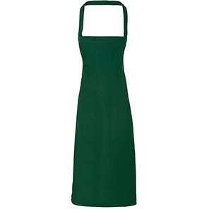 Premier PR102 Bottle Green Cotton Bib Apron