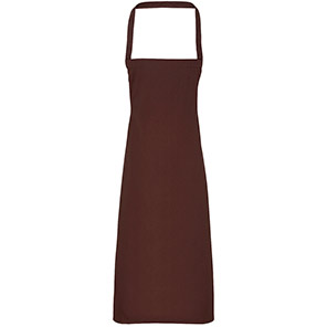 Premier PR102 Brown Cotton Bib Apron