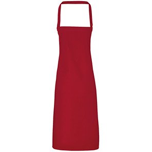 Premier PR102 Burgundy Cotton Bib Apron