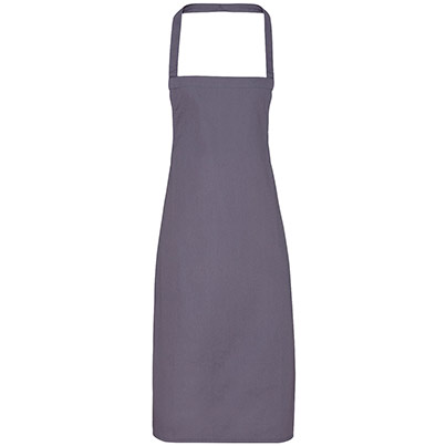 PR102 Cotton Bib Apron Dark Grey