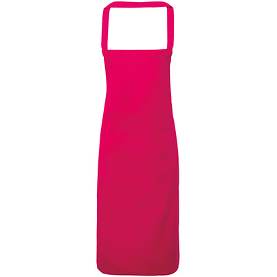 PR102 Cotton Bib Apron Hot Pink