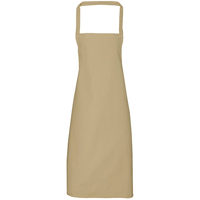 PR102 Cotton Bib Apron Khaki