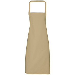 Premier PR102 Khaki Cotton Bib Apron