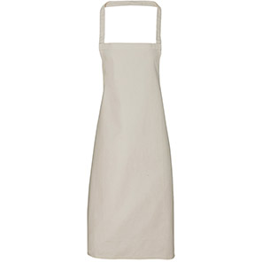 Premier PR102 Natural Cotton Bib Apron