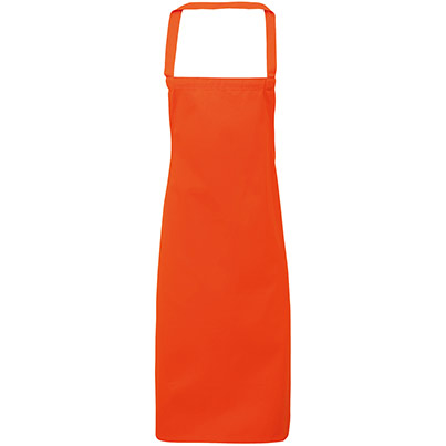 PR102 Cotton Bib Apron Orange