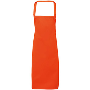 Premier PR102 Orange Cotton Bib Apron